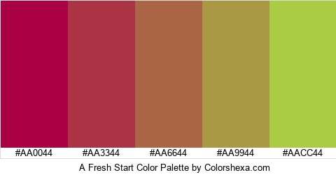 A Fresh Start Color Colors Logo