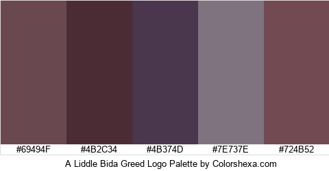 A Liddle Bida Greed Logo Colors Logo