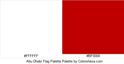 Abu Dhabi Flag Palette Colors Logo