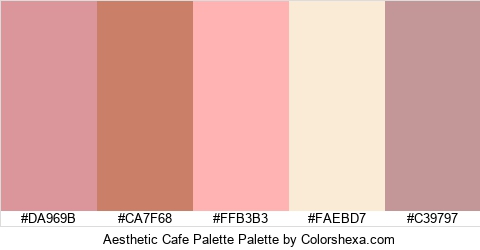 Aesthetic Cafe Palette Colors Logo