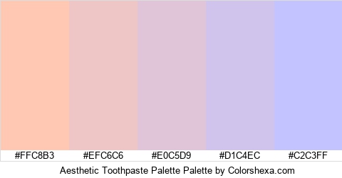 Aesthetic Toothpaste Palette Colors Logo