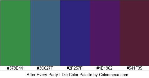 After Every Party I Die Color Colors Logo