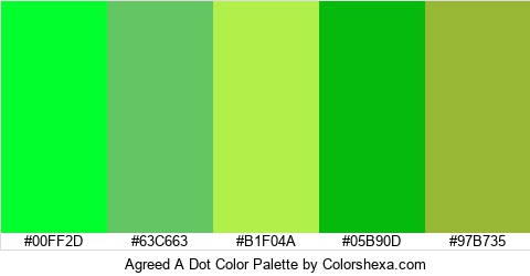 Agreed A Dot Color Colors Logo