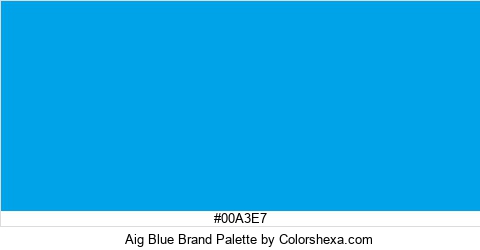 Aig Blue Brand Colors Logo