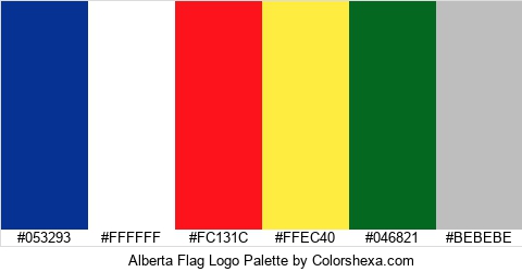Alberta Flag Logo Colors Logo