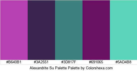 Alexandrite Su Palette Colors Logo