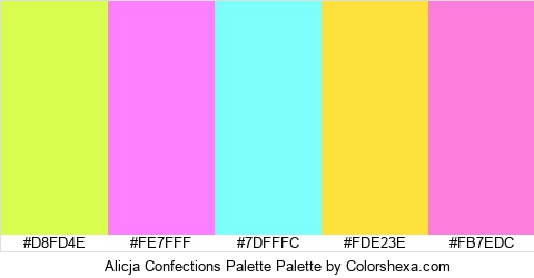Alicja Confections Palette Colors Logo