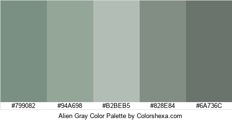 Alien Gray Color Colors Logo