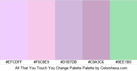 All That You Touch You Change Palette Colors Logo