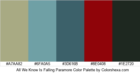 All We Know Is Falling Paramore Color Colors Logo