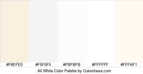 All White Color Colors Logo