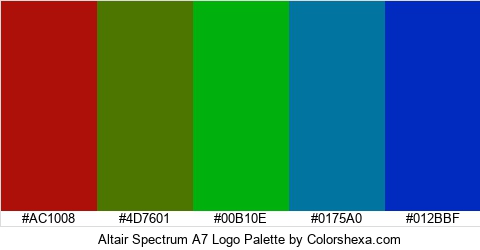 Altair Spectrum A7 Logo Colors Logo