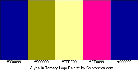 Alysa In Ternary Logo Colors Logo