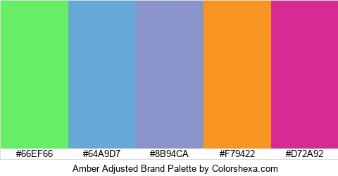 Amber Adjusted Brand Colors Logo