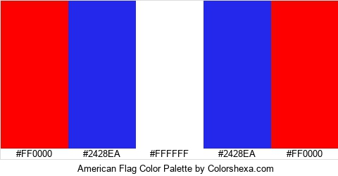 American Flag Color Colors Logo