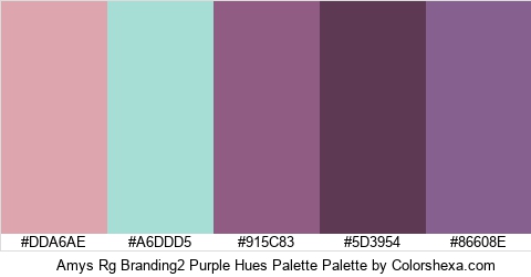 Amys Rg Branding2 Purple Hues Palette Colors Logo