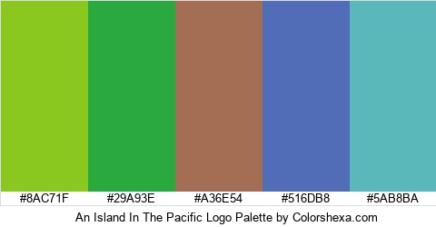An Island In The Pacific Logo Colors Logo