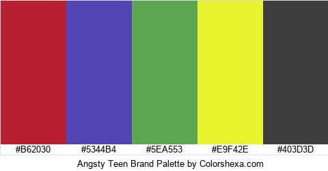 Angsty Teen Brand Colors Logo
