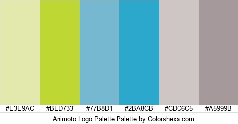 Animoto Logo Palette Colors Logo