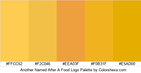 Another Named After A Food Logo Colors Logo