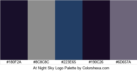 At Night Sky Logo Colors Logo