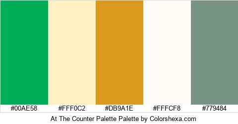 At The Counter Palette Colors Logo