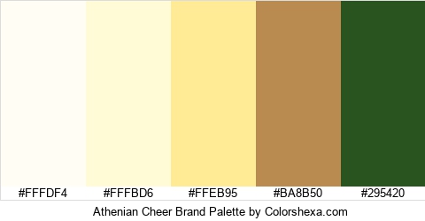 Athenian Cheer Brand Colors Logo