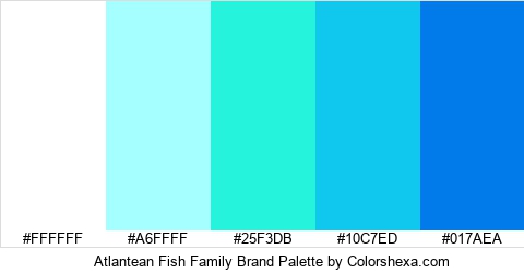 Atlantean Fish Family Brand Colors Logo