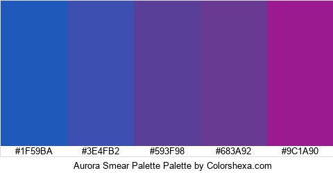 Aurora Smear Palette Colors Logo