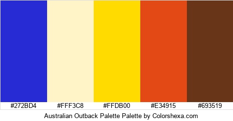 Australian Outback Palette Colors Logo