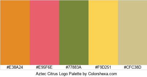 Aztec Citrus Logo Colors Logo