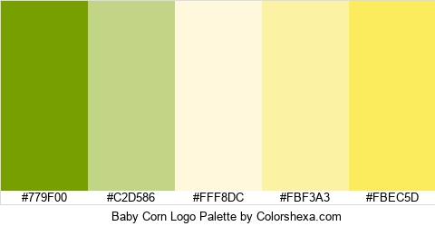 Baby Corn Logo Colors Logo