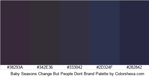 Baby Seasons Change But People Dont Brand Colors Logo