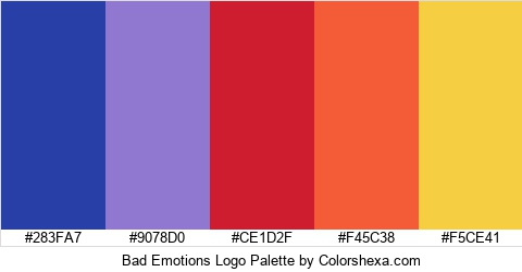 Bad Emotions Logo Colors Logo