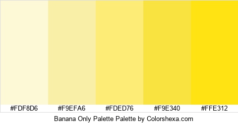 Banana Only Palette Colors Logo