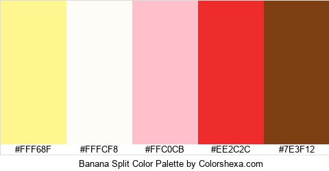 Banana Split Color Colors Logo