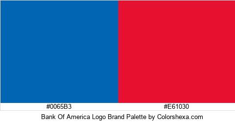 Bank Of America Logo Brand Colors Logo