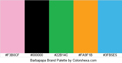 Barbapapa Brand Colors Logo