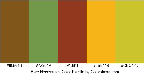 Bare Necessities Color Colors Logo
