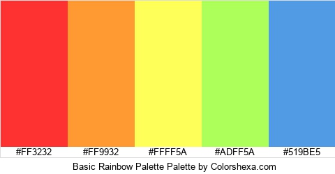 Basic Rainbow Palette Colors Logo