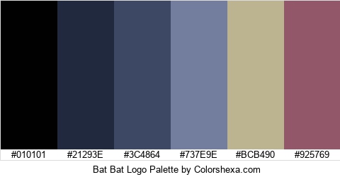 Bat Bat Logo Colors Logo