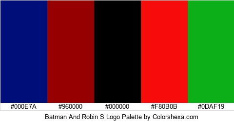 Batman And Robin S Logo Colors Logo