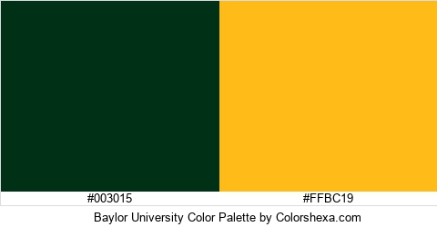 Baylor University Color Colors Logo