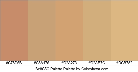 Bc8C5C Palette Colors Logo