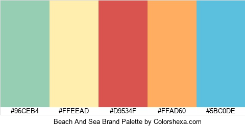 Beach And Sea Brand Colors Logo