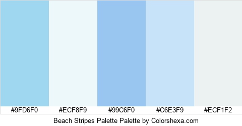 Beach Stripes Palette Colors Logo