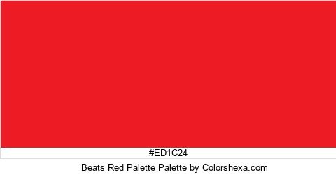 Beats Red Palette Colors Logo