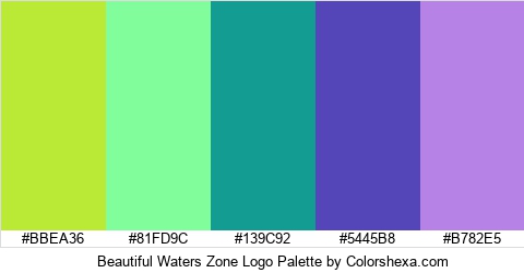 Beautiful Waters Zone Logo Colors Logo