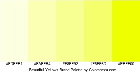Beautiful Yellows Brand Colors Logo