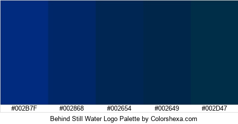 Behind Still Water Logo Colors Logo